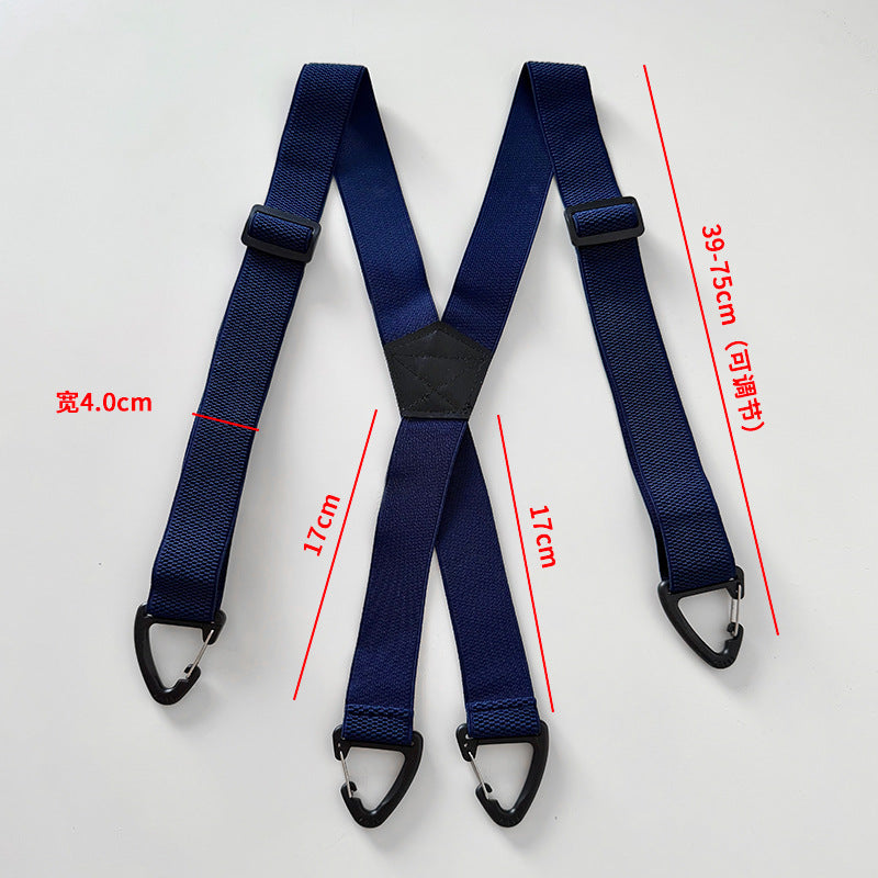    Suspensórios masculinos modelo elástico com 4 presilha e reguladores  triangulares