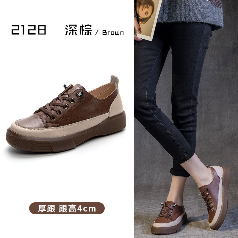 Sapato de couro feminino