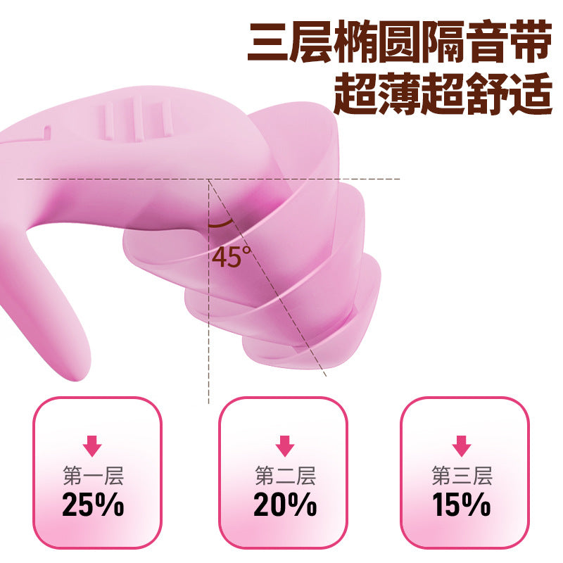 Protetor oricular de silicone a prova de som