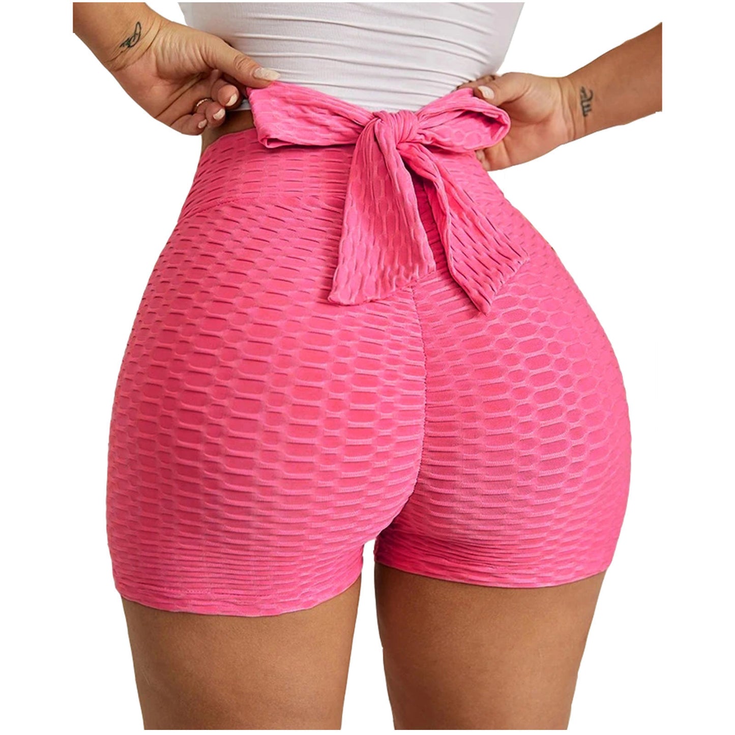  Shorts fitness cintura alta feminino