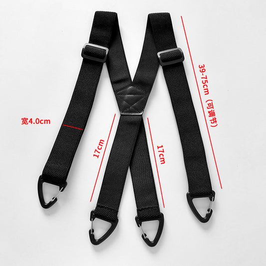    Suspensórios masculinos modelo elástico com 4 presilha e reguladores  triangulares