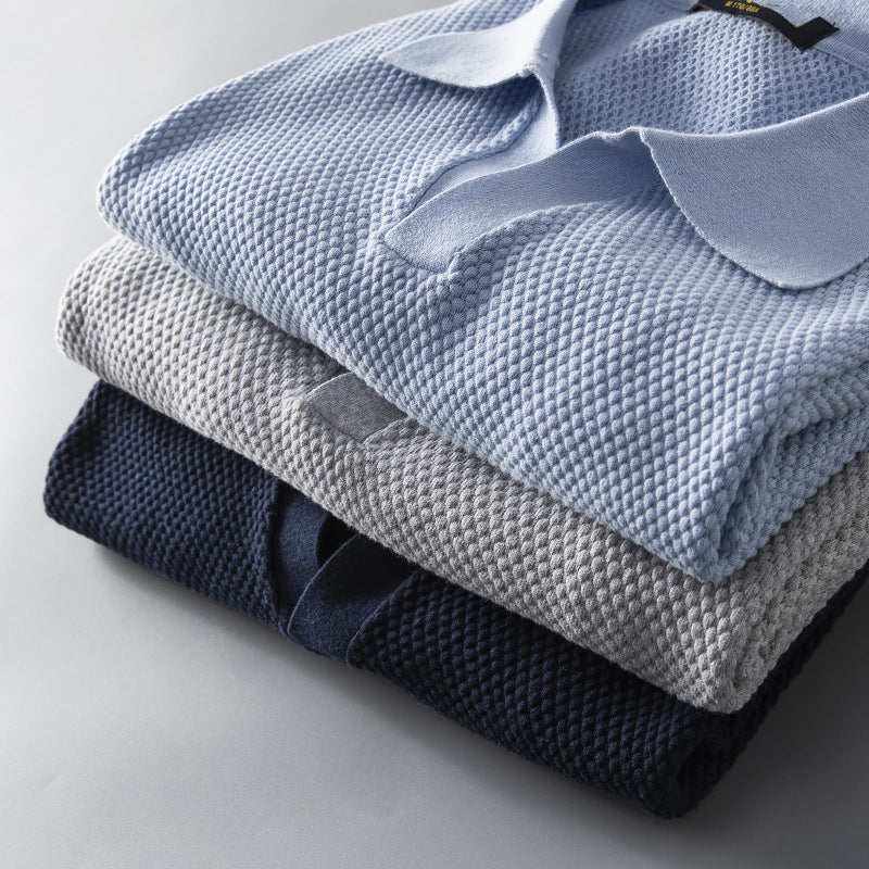  Camisa pólo de malha fina 100% algodão