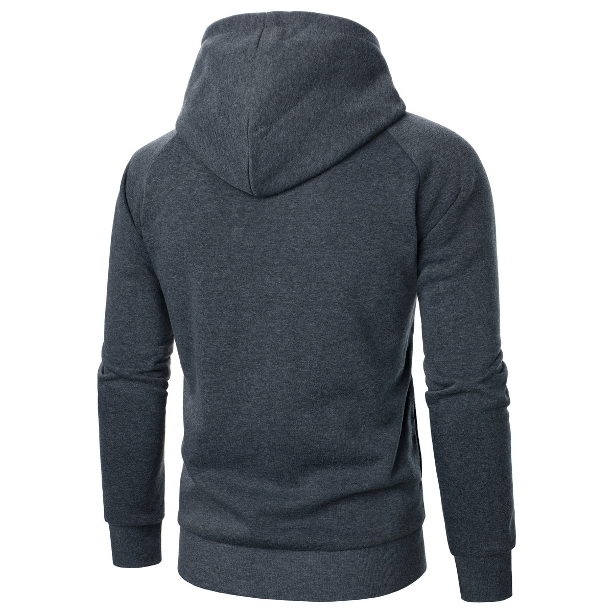  Blusa masculina com capuz e zíper lateral moderno e casual