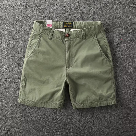 Short de algodão casual masculino