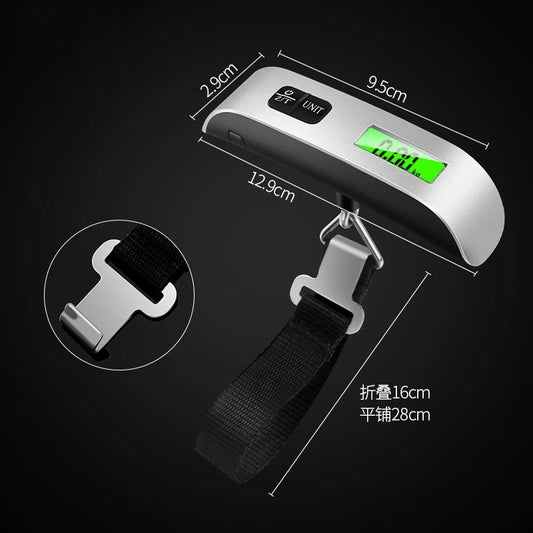 Balança eletrônica portátil pesa até 50 kg