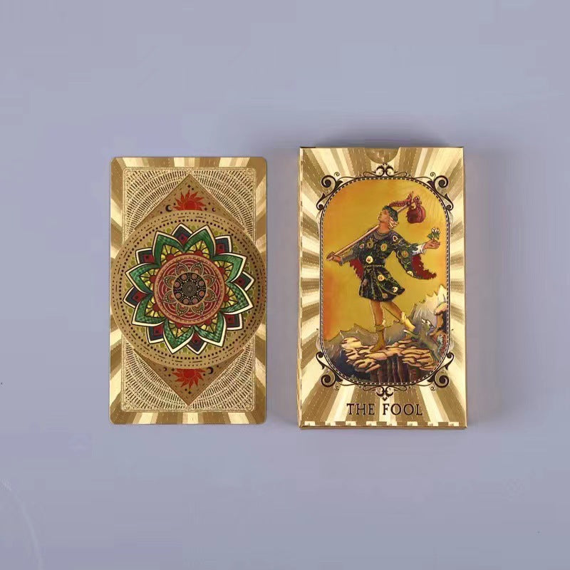 cartas de taro edição dourada